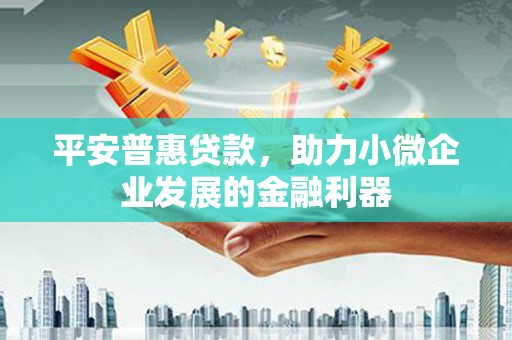 太仆寺旗平安普惠贷款，助力小微企业发展的金融利器