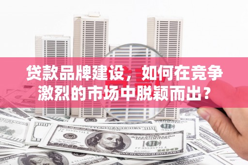 太仆寺旗贷款品牌建设，如何在竞争激烈的市场中脱颖而出？